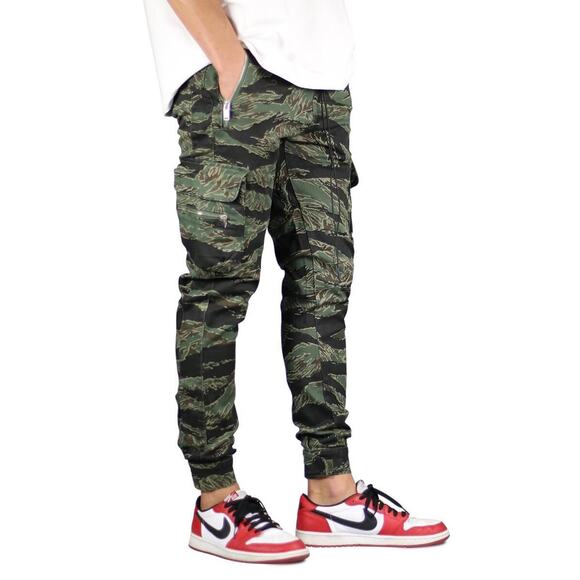 Hyper Denim Wood Tiger Combat Cargo Pant - Picture 1 of 13